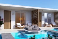 Design Δωμάτιο με πλευρική θέα και Chill out πισίνα